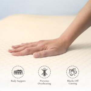 Sleep & Beyond myPad 100% Washable Wool Mattress Pad 0.5 inch Thick Luxurious Comfort - Wool Fibers - Chemical -Free - All -Season Bedding Solution Long -Lasting - Queen 60x80 inch