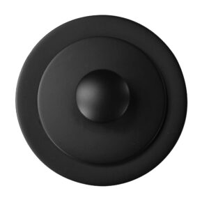 Westbrass 14" Brass Twist & Close Bath Waste & Overflow with 2-Hole Faceplate, Matte Black, D321-62