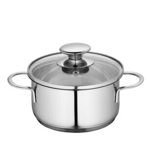 Küchenprofi 2370702814 Saucepan Stainless Steel with Glass Lid