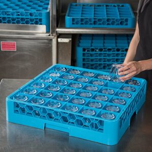 Carlisle FoodService Products RG3614 OptiClean 36 Compartment Glass Rack, 2.94" Compartments, Blue (Pack of 6)