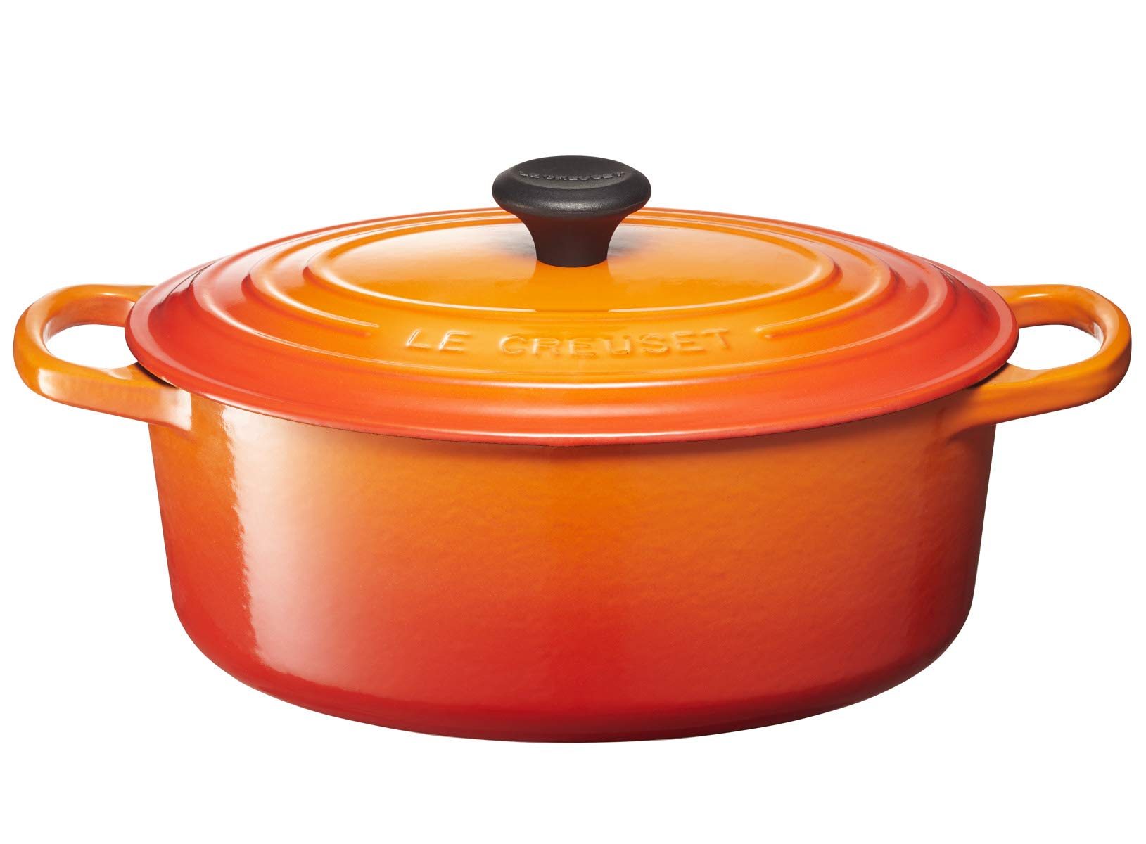 Le Creuset Enameled Cast Iron Signature Oval Dutch Oven, 3.5 qt., Flame