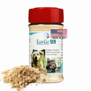 vitality science easy-go supplement for cats and dogs | supports normal bowel function | relieves constipation | promotes healthy digestive system | easy digest | 100% natural & additive free (215g)