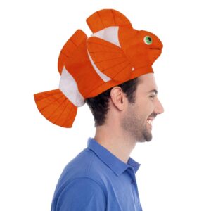 funny party hats fish hat - clown fish hat - ocean animal hats - sea animal hats - costume hats