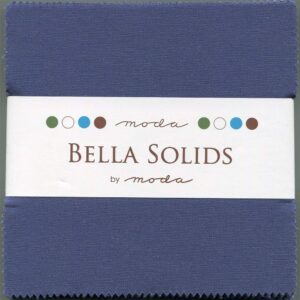 Moda Bella Solids Blue 9900-48 Charm Pack, 42 5-inch Cotton Fabric Squares