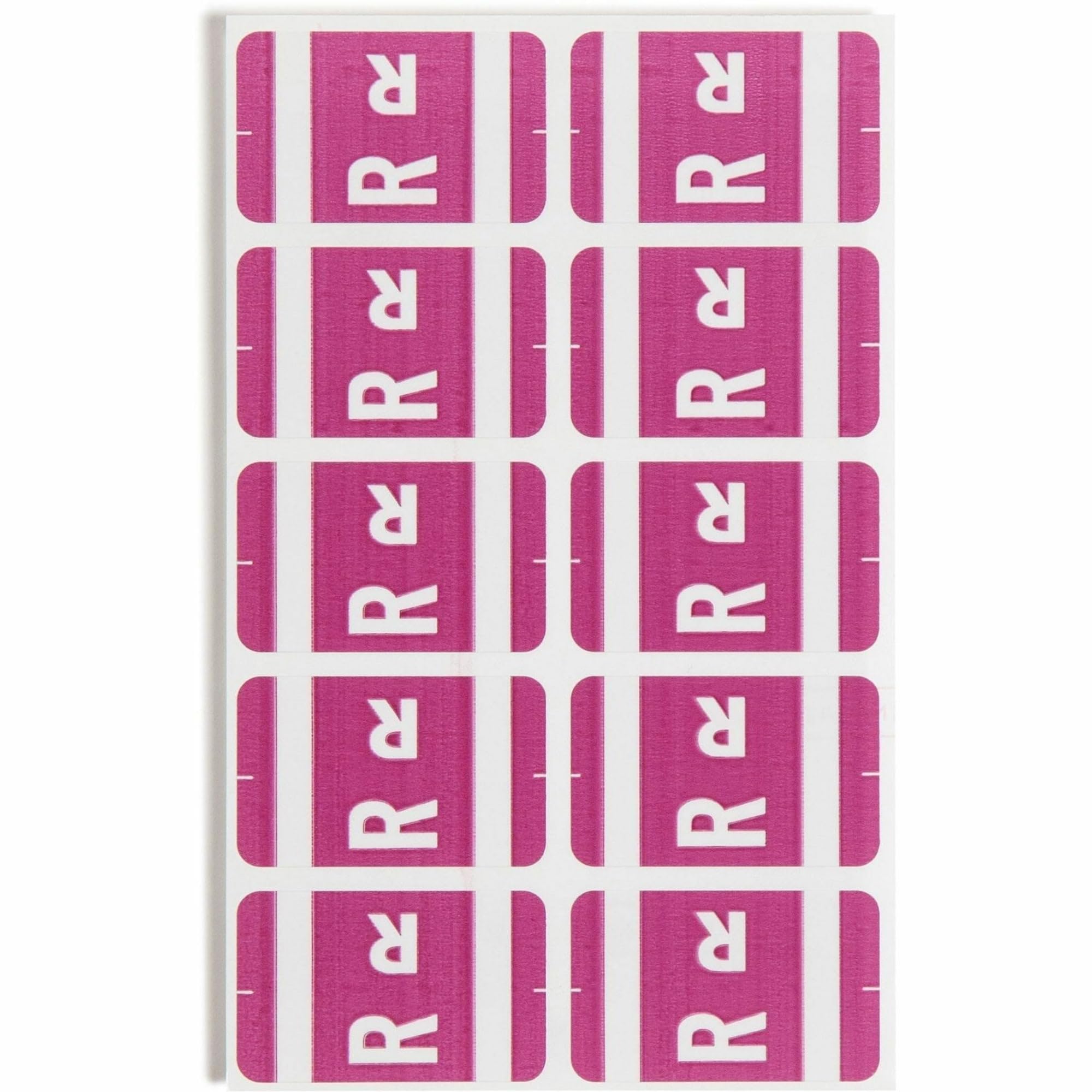 Smead AlphaZ ACCS Color-Coded Alphabetic Label R, Purple, 100 Labels per Pack (67188)