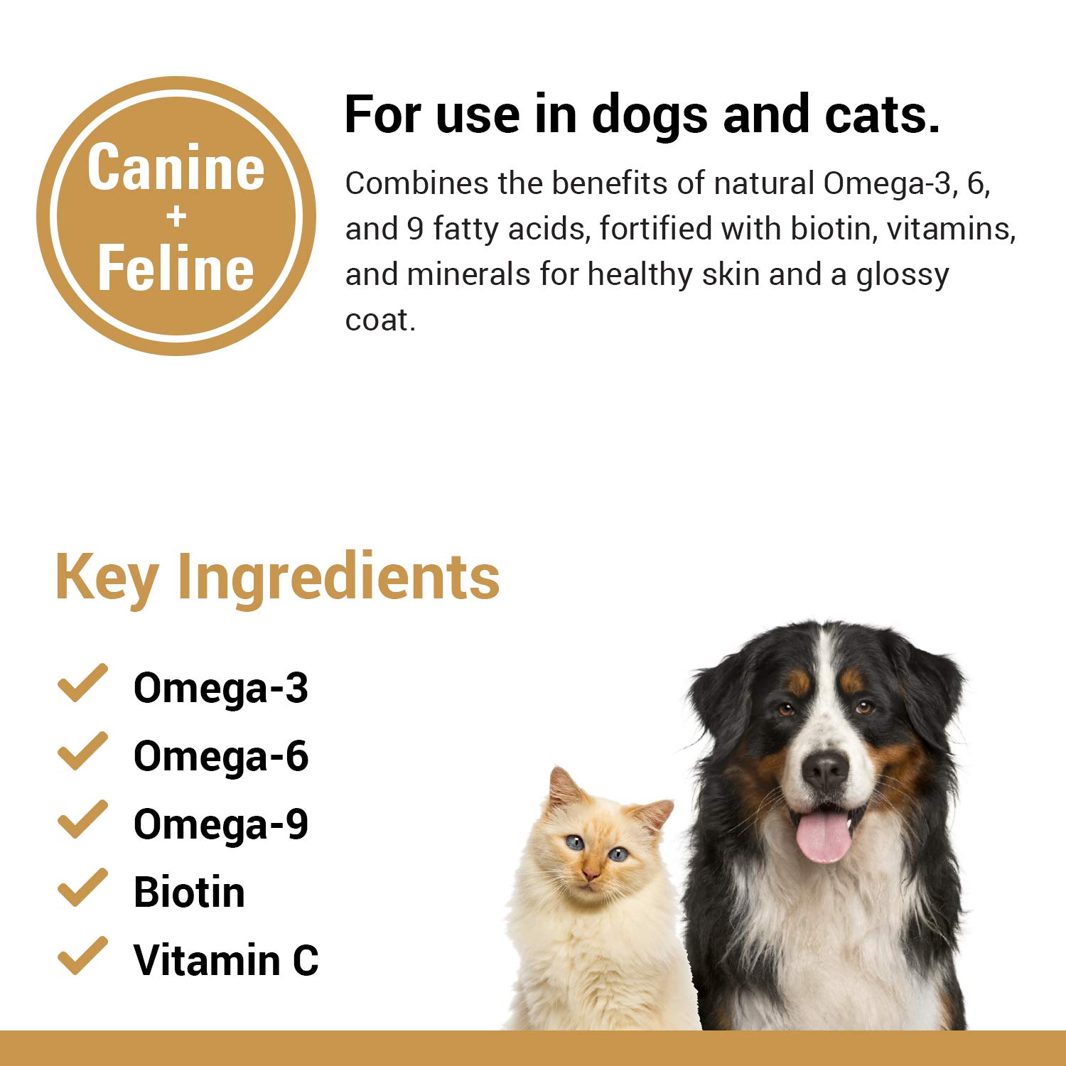 Vet Classics Omega 3-6-9 Pet Skin & Coat Dog Supplement – Supports Health Skin for Cats, Glossy Coats for Pets – Pet Health Supplement for Cat Skin, Dog Skin – Omega Fatty Acids – Powder 14 Oz.