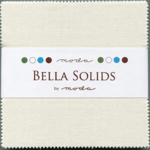 Moda Bella Solids Porcelain 9900-182 Charm Pack 42 5" (12.7cm) Quilt Squares