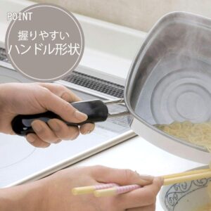 Shimomura Planning 33107 One-Handed Pot, Square Ramen Pot, 5.9 inches (15 cm), Made in Japan, Suitable for 1-2 People, Instant Noodles Fits Perfectly, Can Be Transferred Using Corners with