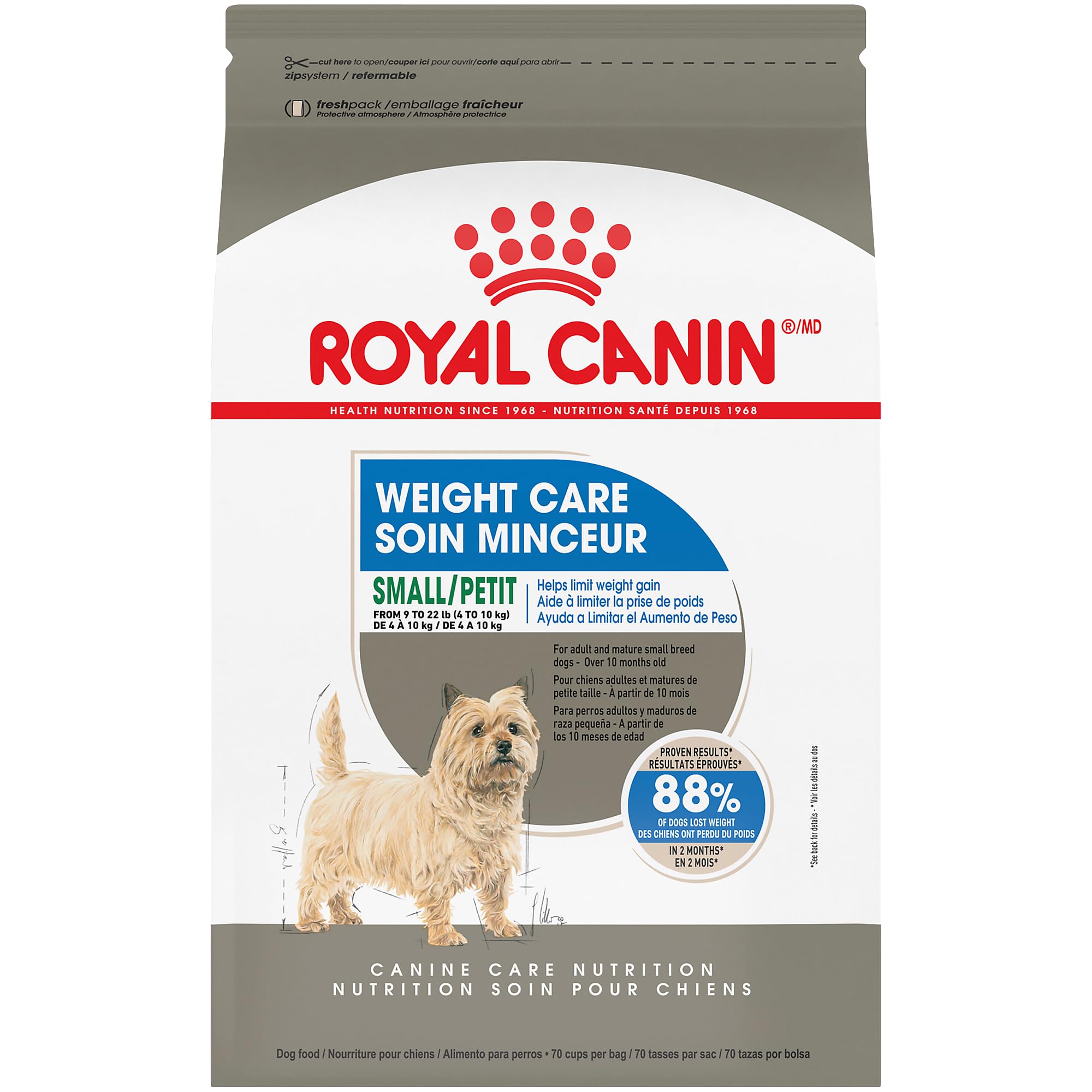 Royal Canin Small Weight Care Adult Dry Dog Food for Small Breeds, 2.5 lb bag