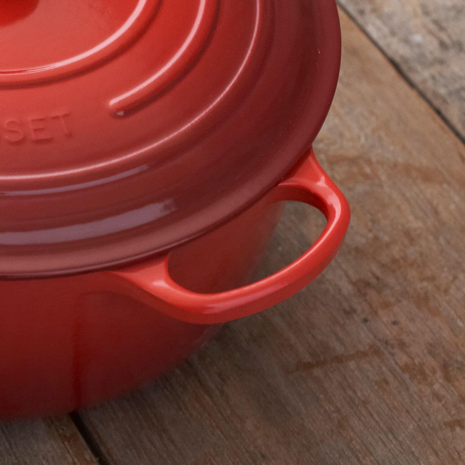 Le Creuset Enameled Cast Iron Signature Round Dutch Oven, 13.25 qt., Cerise