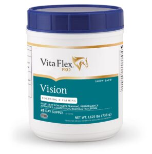 vita flex pro vision, focusing and horse calming supplement 1.625 lbs, 26-day supply