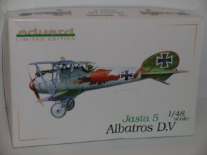 eduard limited edition "german ww i albatros d.v jasta 5" plastic model kit