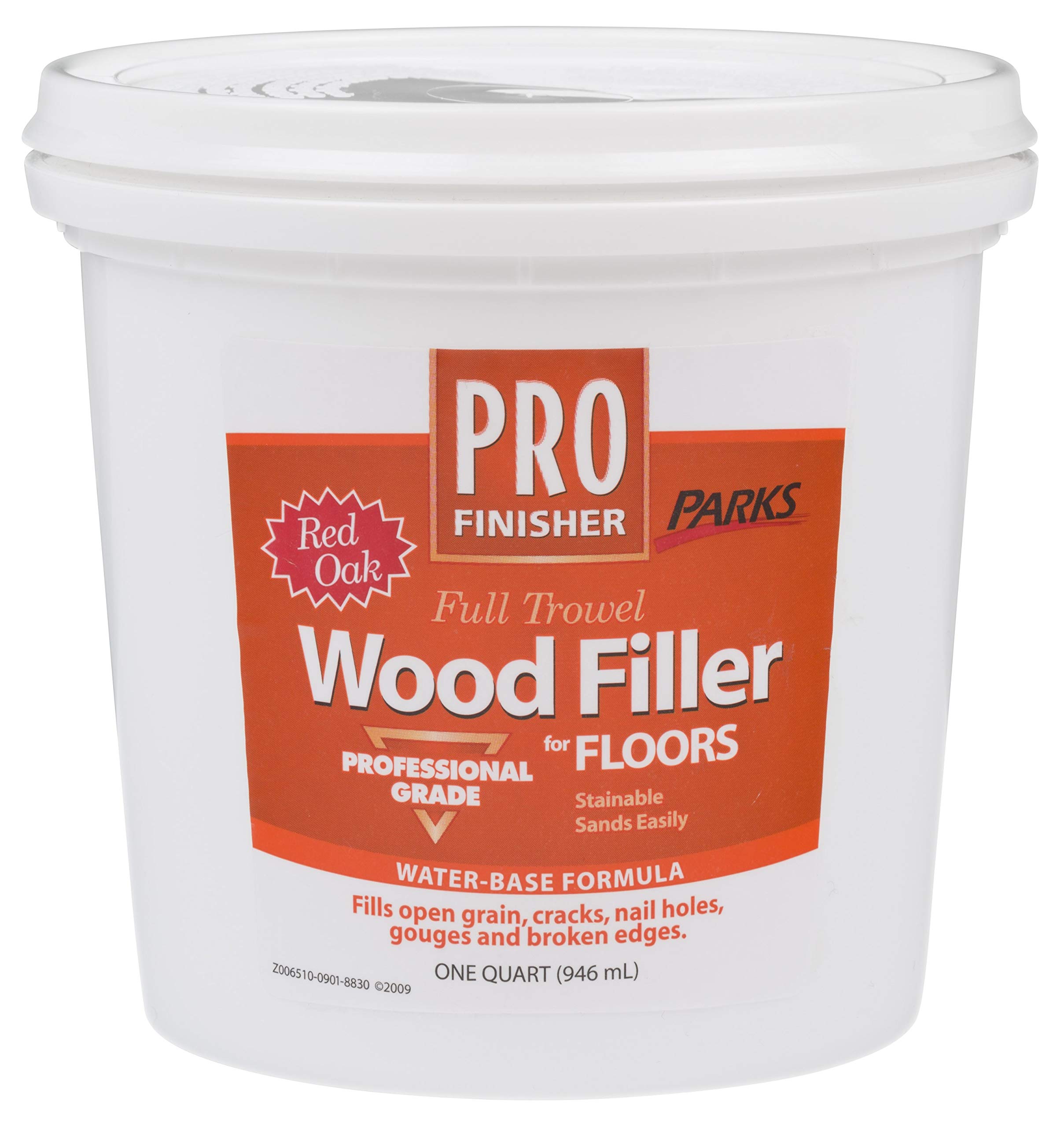 Rust-Oleum 138914 Parks Pro Finish Floor Filler, Quart, Red Oak