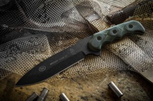 tops knives mission team 21 fixed blade knife mt21