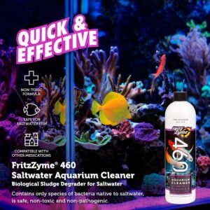 Fritz Aquatics 83370 FritzZyme 460 Biological Conditioner for Salt Water Aquariums, 16-Ounce