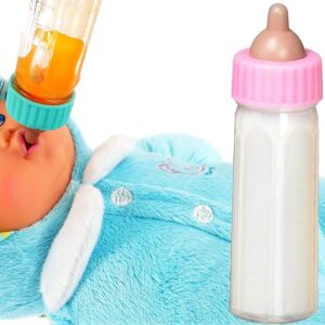 Ja-Ru Magic Baby Doll Bottles Milk Bottle and Juice Bottle, Great Baby Doll Accessories. Set with 2 Bottles. 701-1