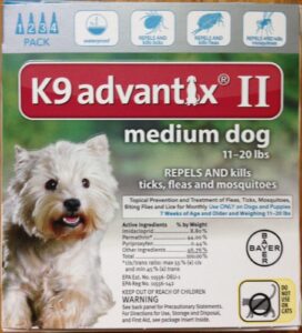 new - for dogs 10-22 lbs. 4 month supply by advantix