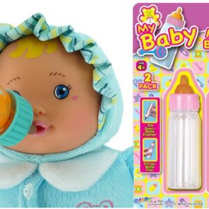 Ja-Ru Magic Baby Doll Bottles Milk Bottle and Juice Bottle, Great Baby Doll Accessories. Set with 2 Bottles. 701-1