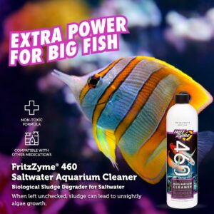 Fritz Aquatics 83370 FritzZyme 460 Biological Conditioner for Salt Water Aquariums, 16-Ounce