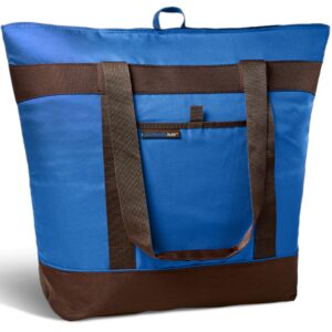 rachael ray jumbo chillout insulated tote bag, extra large, blue