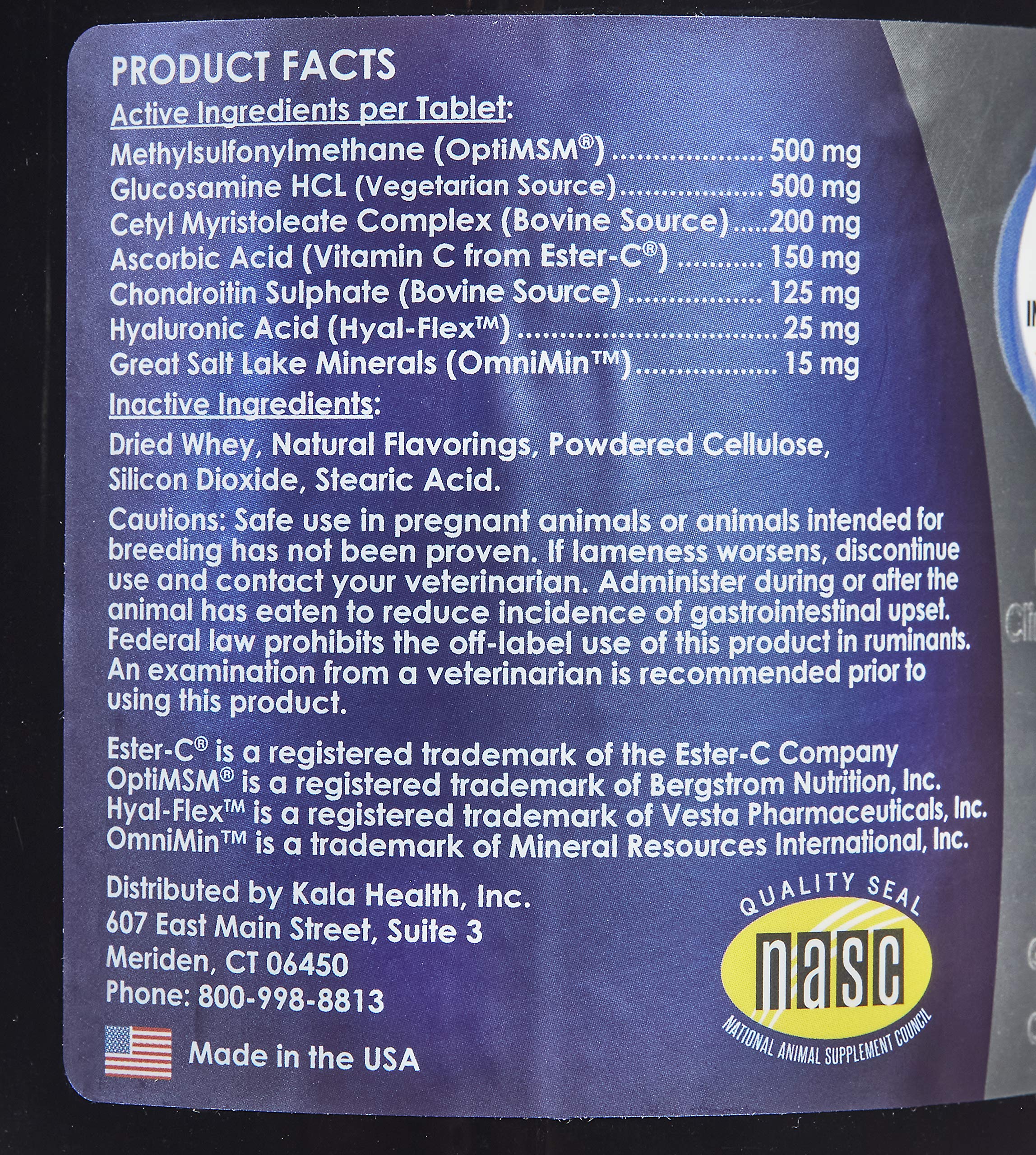 PeakTails Arthrix Plus HA, 90 Count Tablets, Provides Maximum Hip & Joint Support for Dogs, Formulated with Clinically Studied Ingredients, MSM, Glucosamine, Chondroitin, Hyaluronic Acid