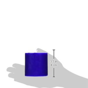 Zest Candle Pillar Candle, 3 by 3-Inch, Blue