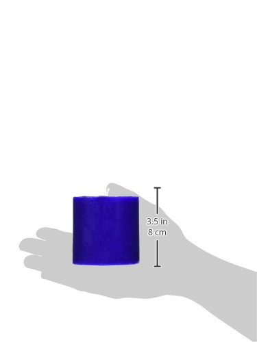 Zest Candle Pillar Candle, 3 by 3-Inch, Blue