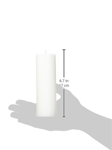 6 Inch White Pillar Candle