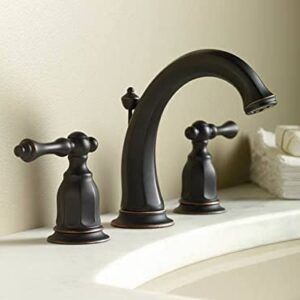 KOHLER Kelston Widespread Bathroom Sink Faucet, Drain Included, 3 Hole Installation, Oil-Rubbed Bronze Finish, K-13491-4-2BZ