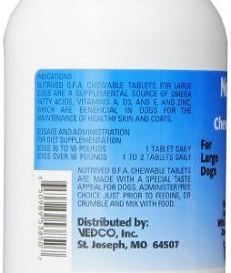 Vedco 60 Count Nutrived O.F.A. Chewable Tablets for Large Dogs