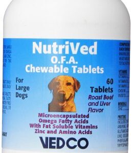 Vedco 60 Count Nutrived O.F.A. Chewable Tablets for Large Dogs