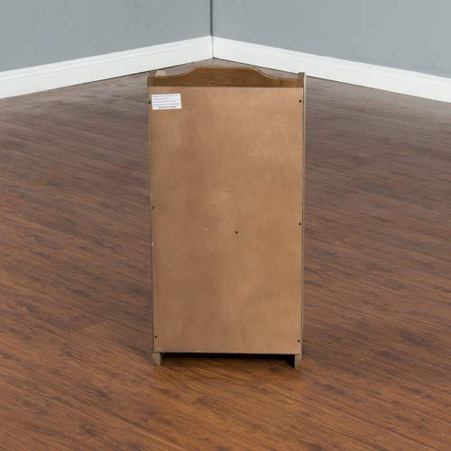 Sunny Designs Sedona Trash Box, Rustic Oak Finish