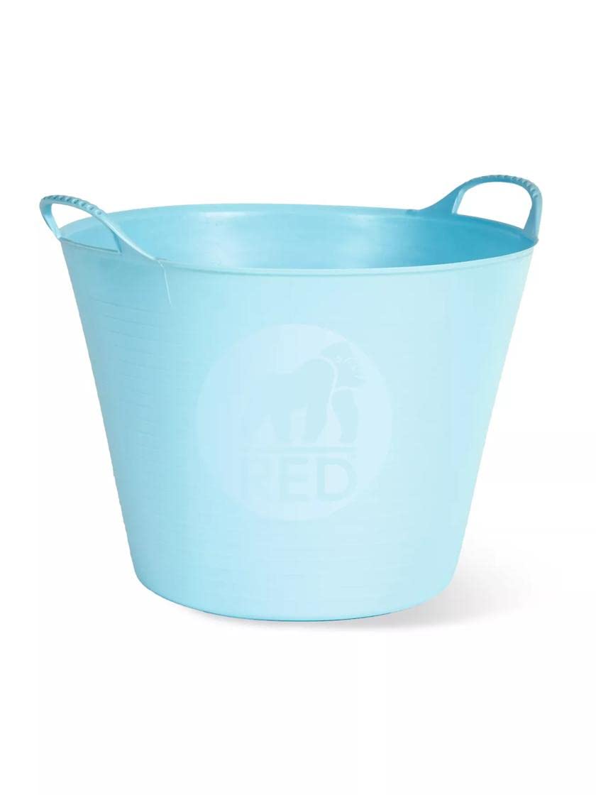 Gardener's Supply Company Colorful Tubtrug, 7 Gallon, Flexible Lightweight Gardening Basket, Indoor Outdoor Multi-Use (Sky Blue)