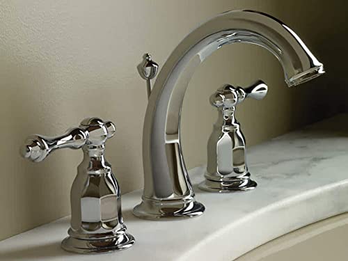 KOHLER Kelston Widespread Bathroom Sink Faucet, Drain Included, 3 Hole Installation, Oil-Rubbed Bronze Finish, K-13491-4-2BZ