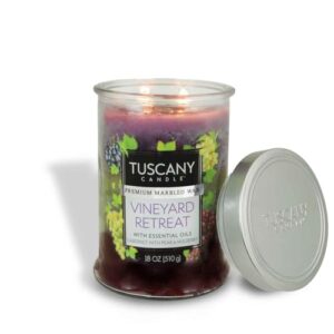 Tuscany Candle Vineyard Retreat Long-Lasting Scented Jar Candle, 18 oz