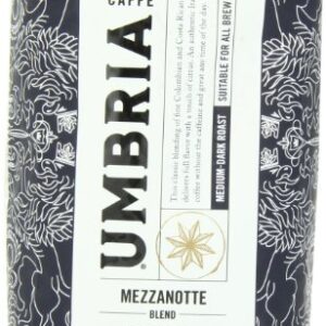 Caffe Umbria Fresh Seattle Whole Bean Roasted Coffee, Mezzanotte Decaf Blend, 12 oz. Bag