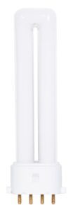 satco s8363 4100k 7-watt 2g7 base t4 twin 4-pin tube for electronic and dimming ballasts,cool white