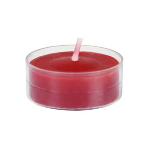 zest candle 50-piece tealight candles, red