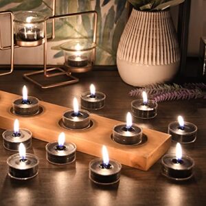 Zest Candle Black (50pcs) Tealight Candles, 50 Count