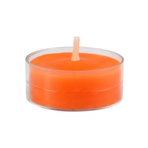 zest candle 50-piece tealight candles, orange