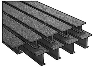 pedestrian pultruded grating, span 4 ft.