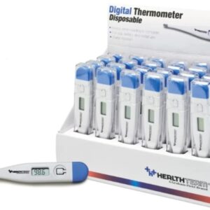 HealthTeam Digital Thermometers, Oral, Rectal & Underarm, 200 Hour Battery, Bulk 24 Count