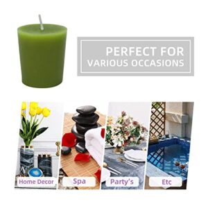 Zest Candle CVZ-013 12-Piece Votive Candles, Sage Green