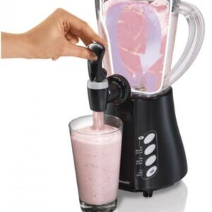 Hamilton Beach Wave Station Express Dispensing Blender with 48 oz Jar, Black (58615)