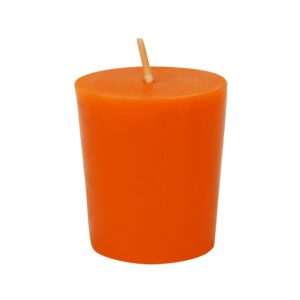 orange votive candles