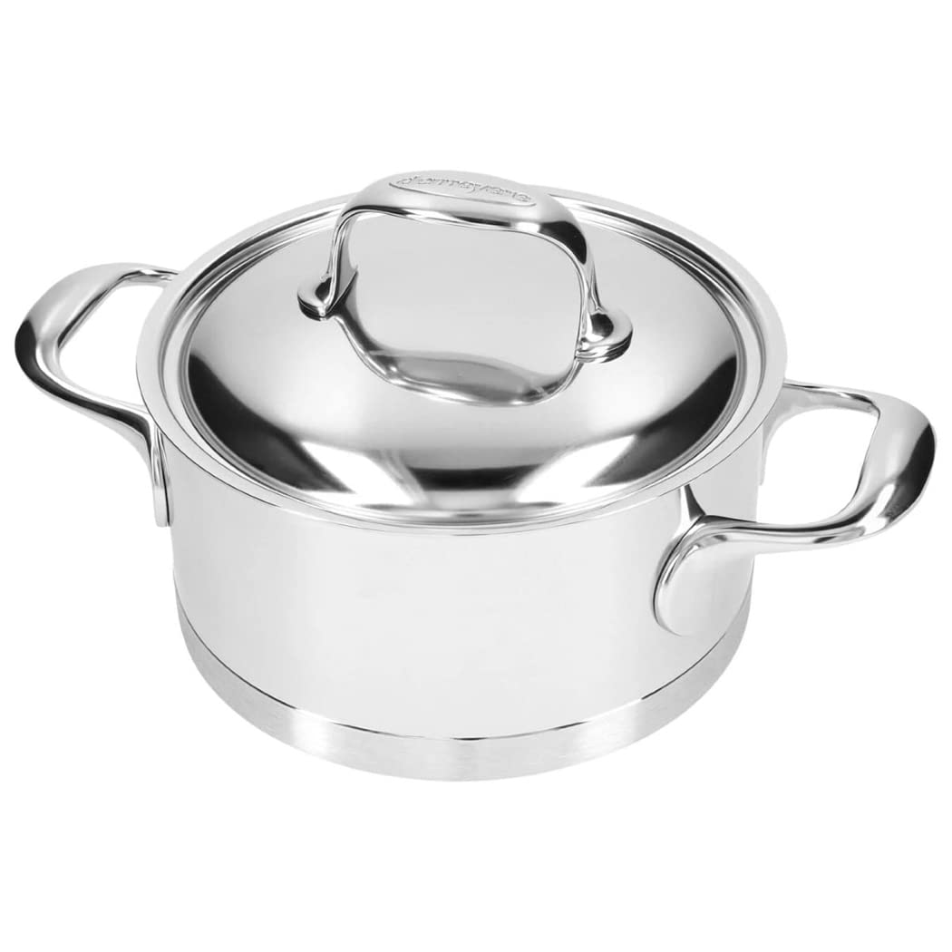 Demeyere Atlantis Stainless Steel 2.3 qt Casserole & Lid