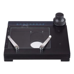 AmScope GT100 X-Y Gliding Table - Manual Stage For Microscopes, Black