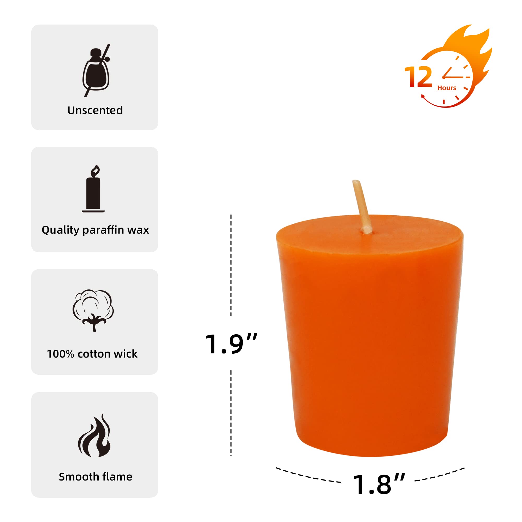 Orange Votive Candles