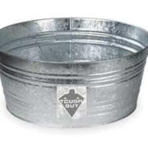 Utility Tub, 9 gal, Silver