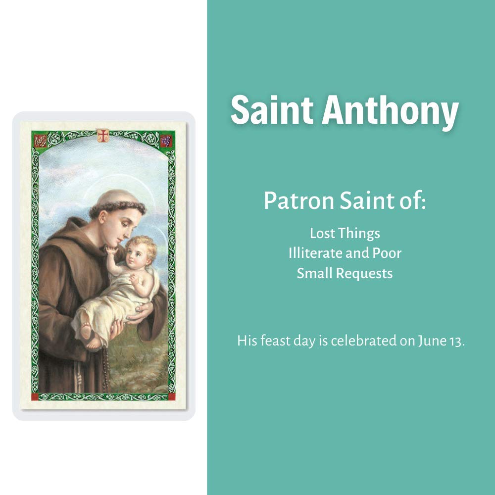 Prayer to Saint Anthony Holy Card (HC9-030E) - Laminated